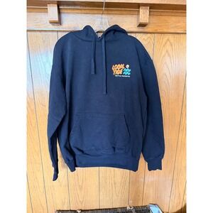 Shaka Wear Local Tide Seattle Heavyweight Fleece Hoodie Black Mens Large L